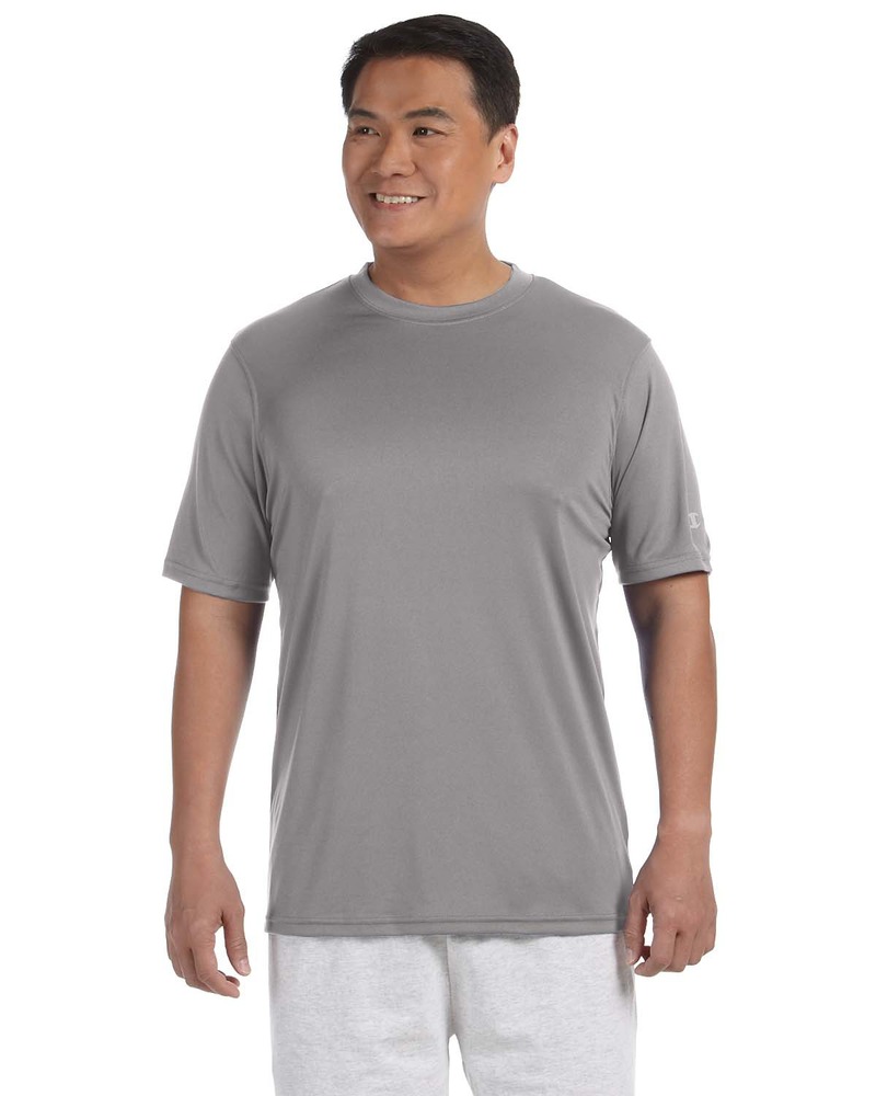 champion cw22 adult 4.1 oz. double dry® interlock t-shirt Front Fullsize