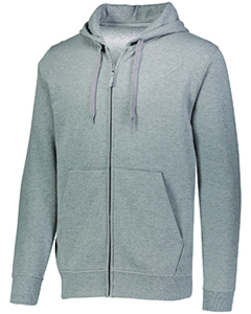 augusta sportswear 5418 adult 60/40 fleece full-zip hooded sweatshirt Front Fullsize