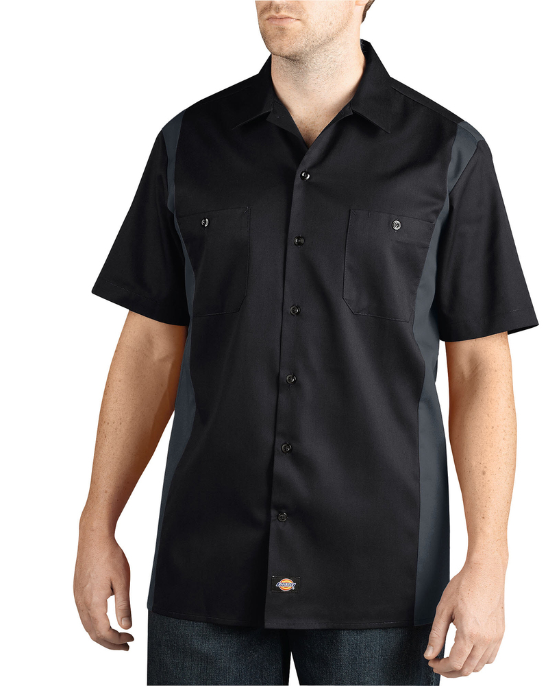 dickies ws508 men's two-tone short-sleeve work shirt Front Fullsize