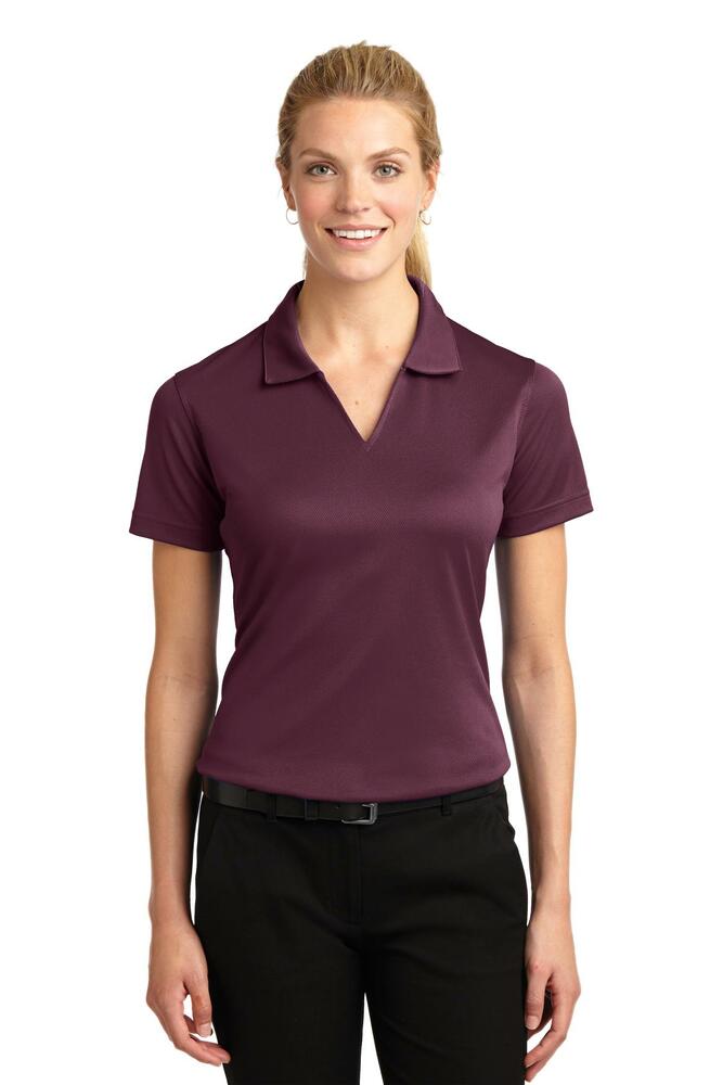 Sport-Tek L469 Ladies Dri-Mesh ® V-Neck Polo Front Fullsize"