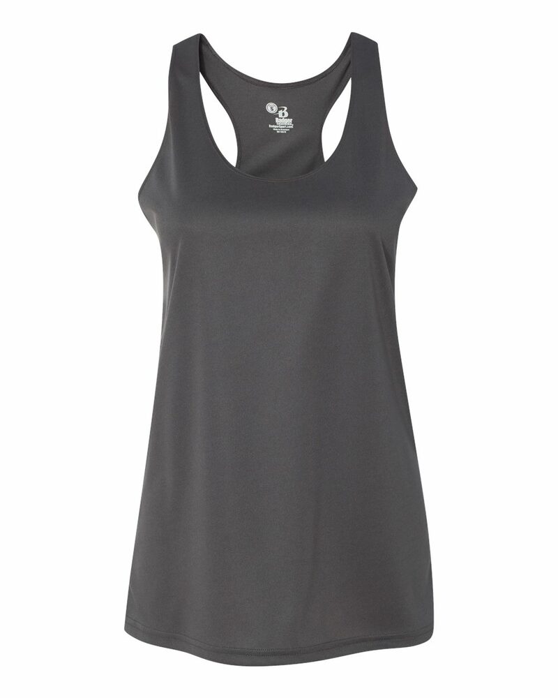 badger sport 4166 b core racerback tank Front Fullsize