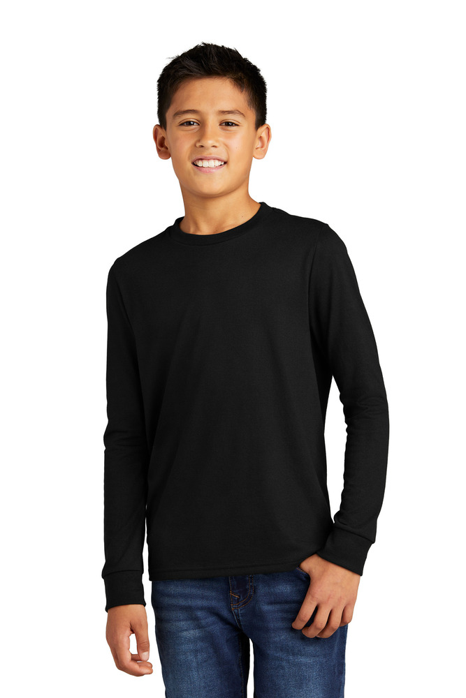 district dt132y youth perfect tri ® long sleeve tee Front Fullsize