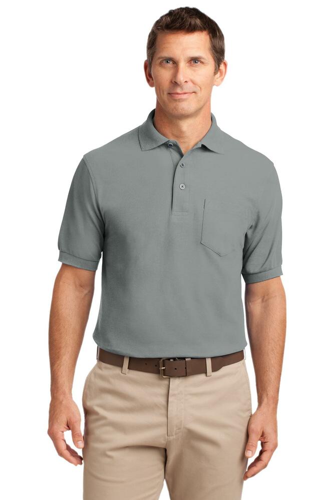 Port Authority K500P Silk Touch™ Polo with Pocket Front Fullsize"