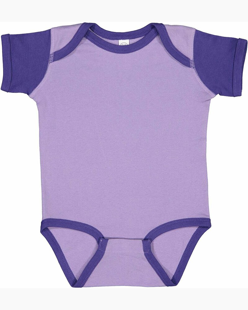 rabbit skins 4400 infant baby rib bodysuit Front Fullsize