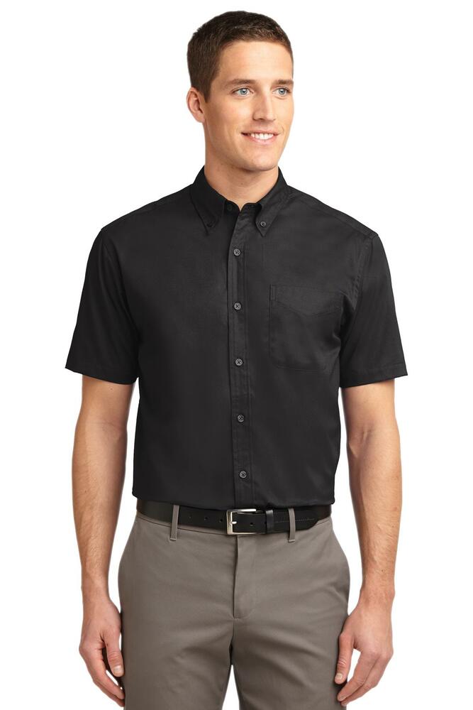 port authority s508 short sleeve easy care shirt Front Fullsize