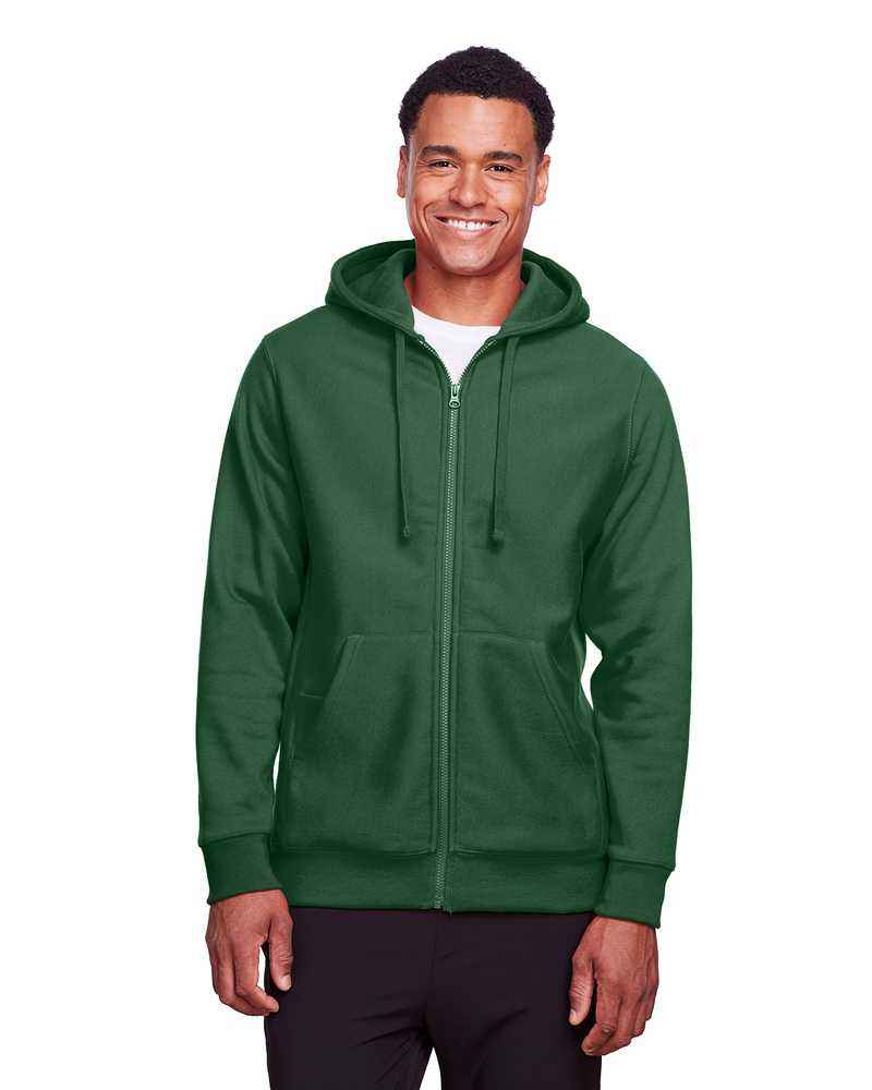 Team 365 TT95 Men's Zone HydroSport™ Heavyweight Full-Zip Hooded Sweatshirt Front Fullsize"