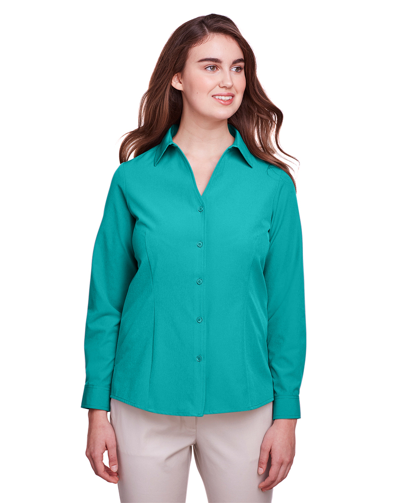 ultraclub uc500w ladies' bradley performance woven shirt Front Fullsize