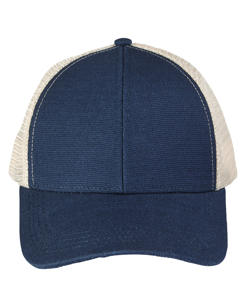 econscious EC7093 Unisex Hemp Eco Trucker Recycled Polyester Mesh Cap Front Fullsize"
