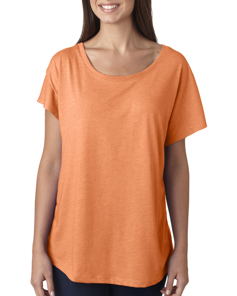 Next Level 6760 Ladies' Triblend Dolman Front Fullsize"