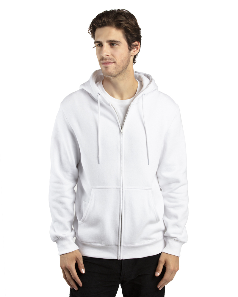 threadfast apparel 320z unisex ultimate fleece full-zip hooded sweatshirt Front Fullsize