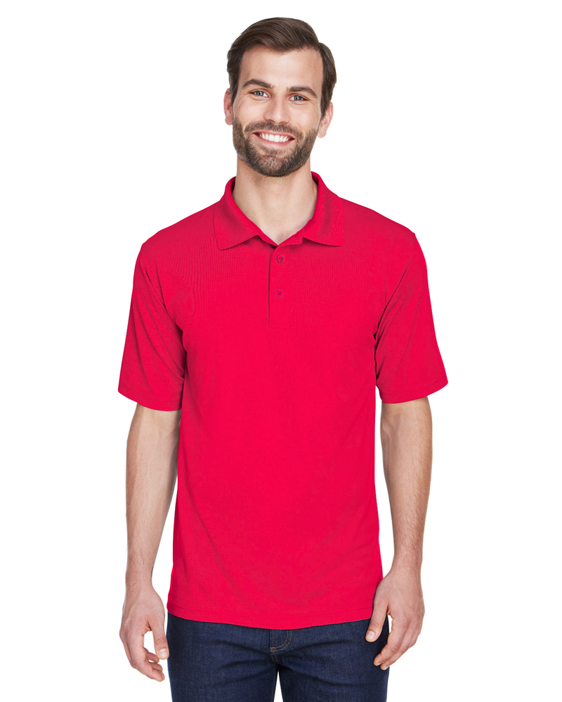UltraClub 8210 Men's Cool & Dry Mesh Piqué Polo Front Fullsize"