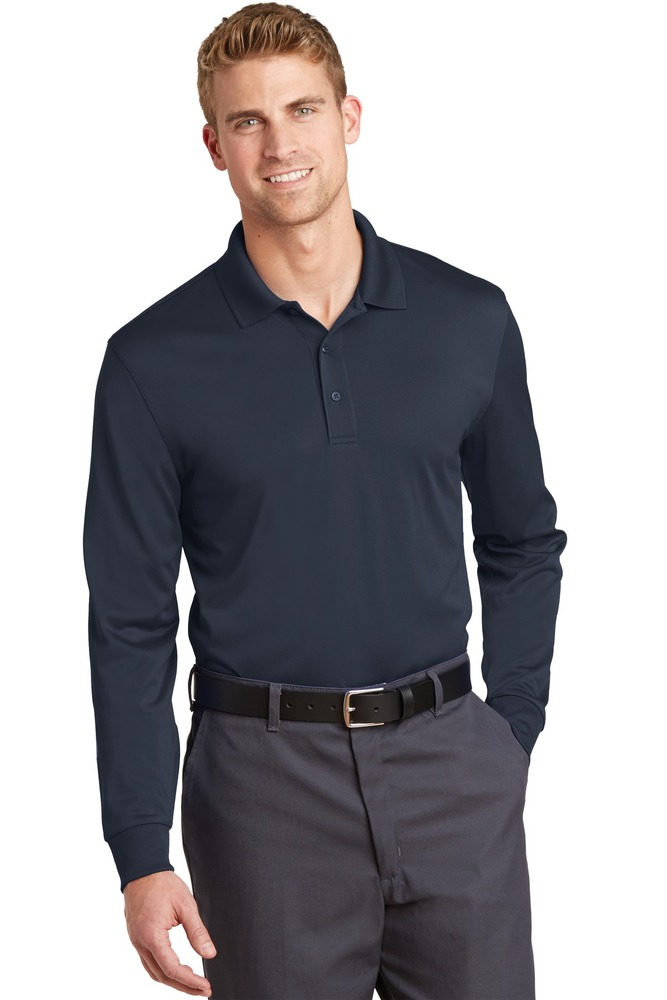 CornerStone CS412LS Select Snag-Proof Long Sleeve Polo Front Fullsize"