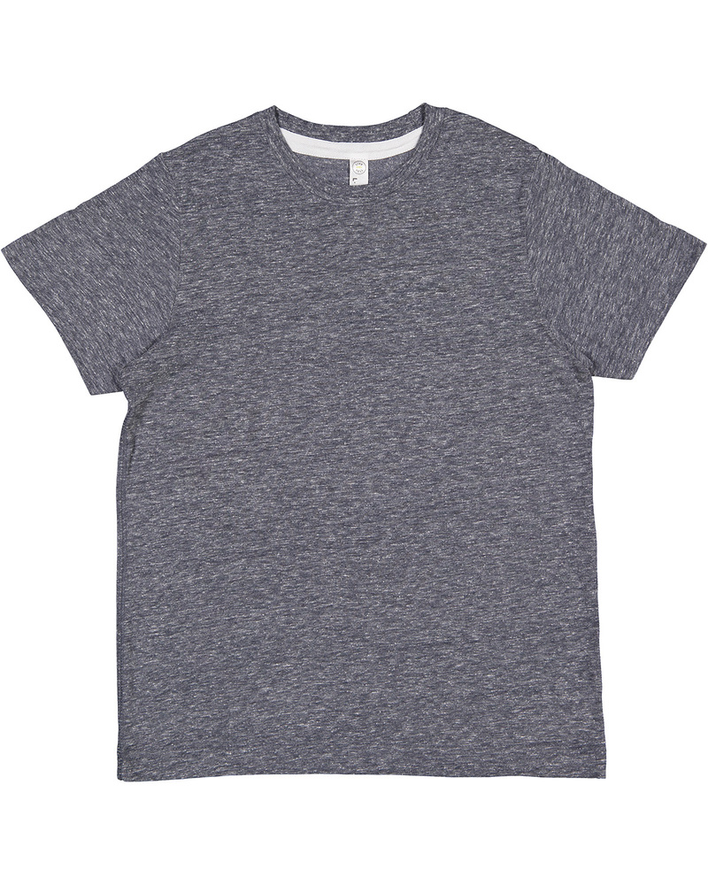 LAT 6191 Youth Harborside Melange Jersey T-Shirt Front Fullsize"