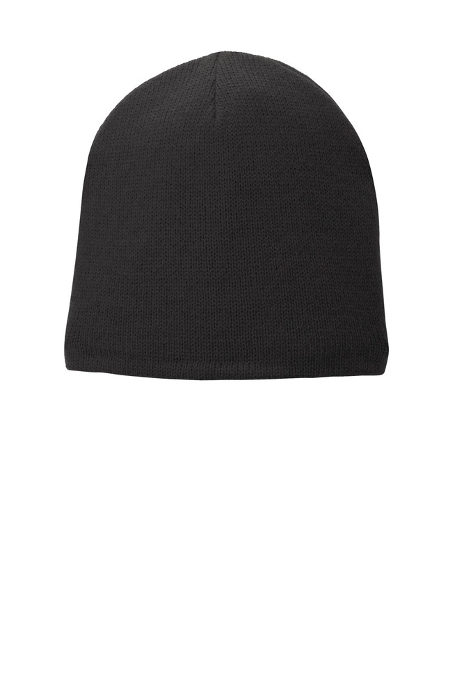 port & company cp91l fleece-lined beanie cap Front Fullsize