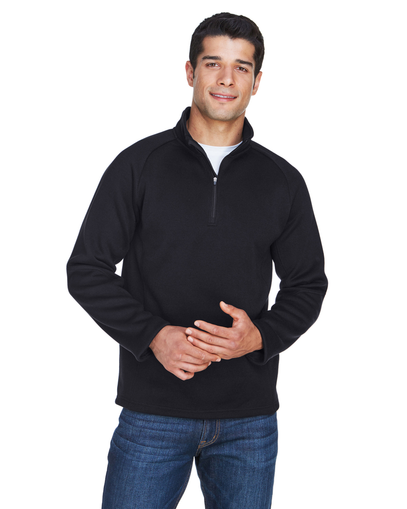 devon & jones dg792 adult bristol sweater fleece quarter-zip Front Fullsize