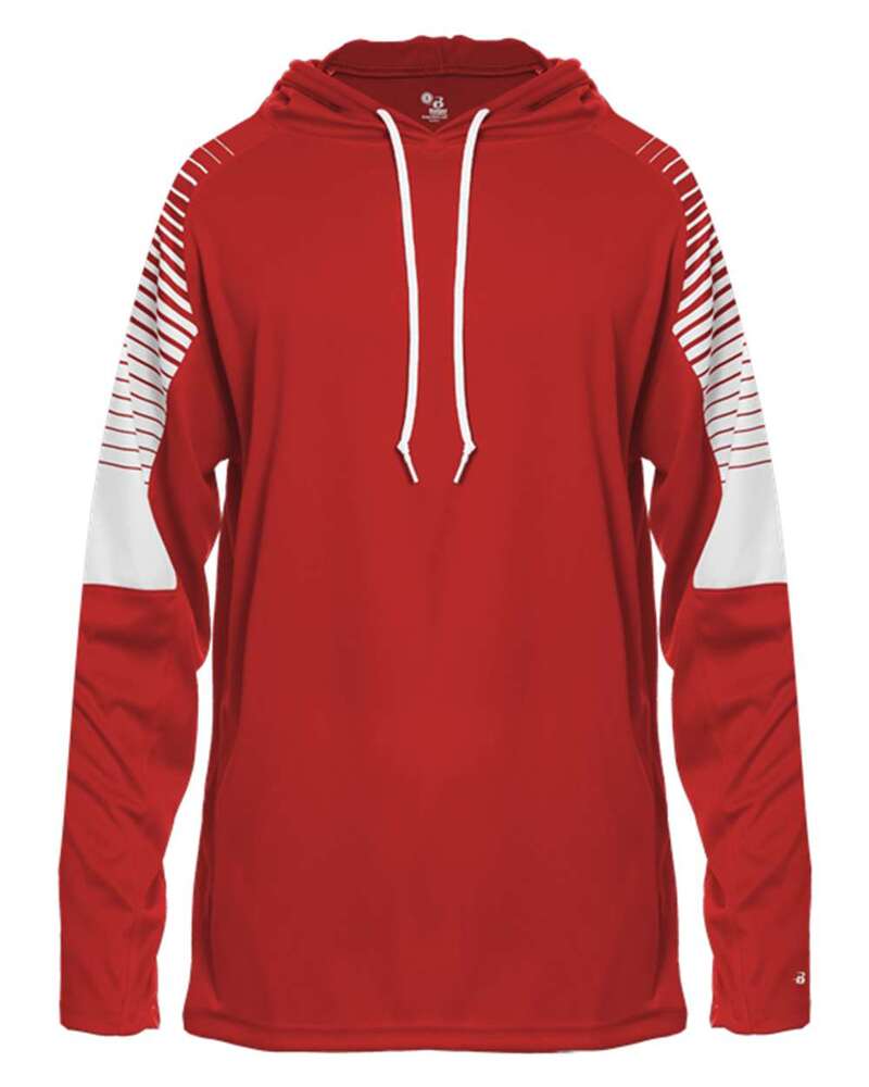Badger Sport 4211 Lineup Hood Tee Front Fullsize"