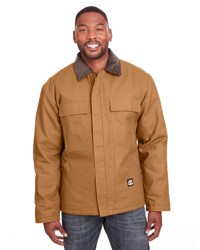 berne ch416t men's tall heritage cotton duck chore jacket Front Fullsize