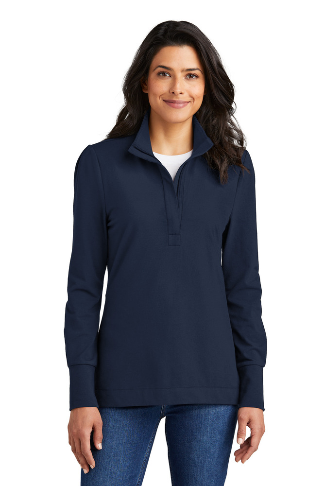 port authority lk829 ladies fairway stretch 1/4-zip Front Fullsize