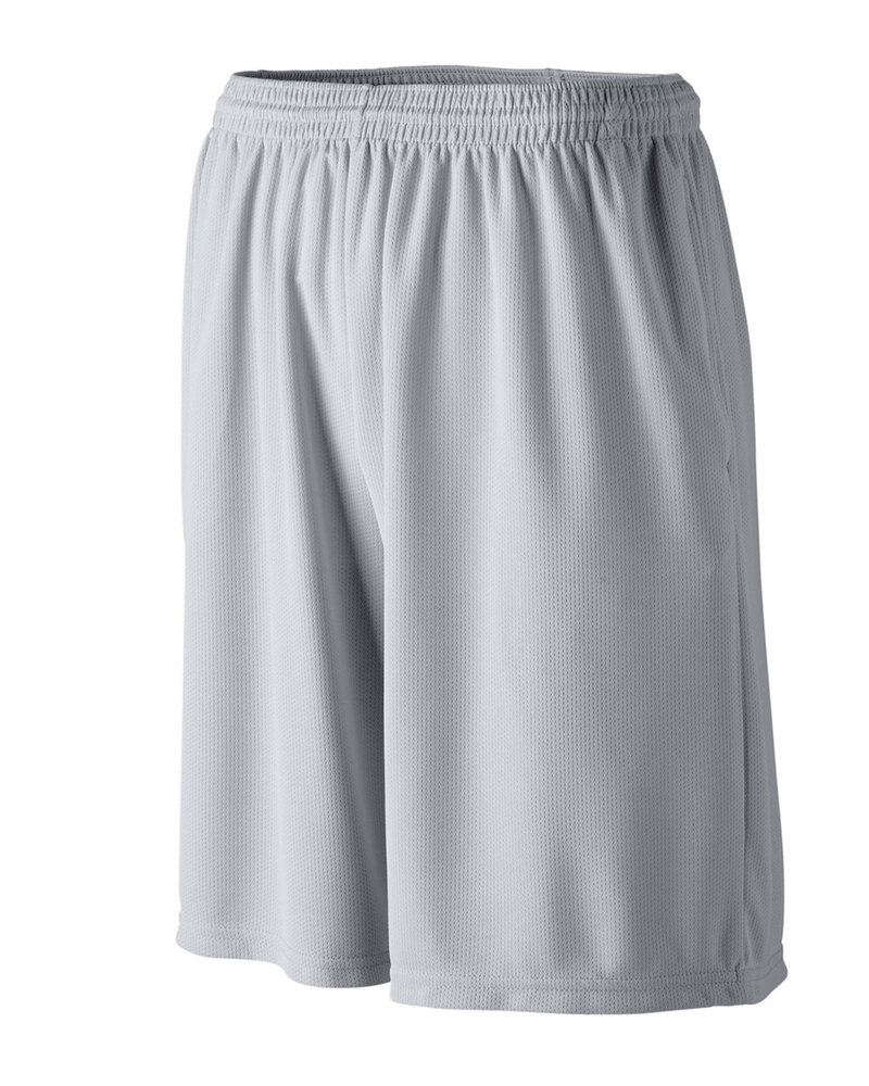 augusta sportswear 803 longer length wicking short with pockets Front Fullsize