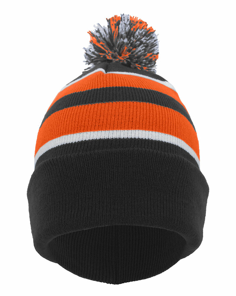 Pacific Headwear 641K Knit Fold Over Pom-Pom Beanie Front Fullsize"