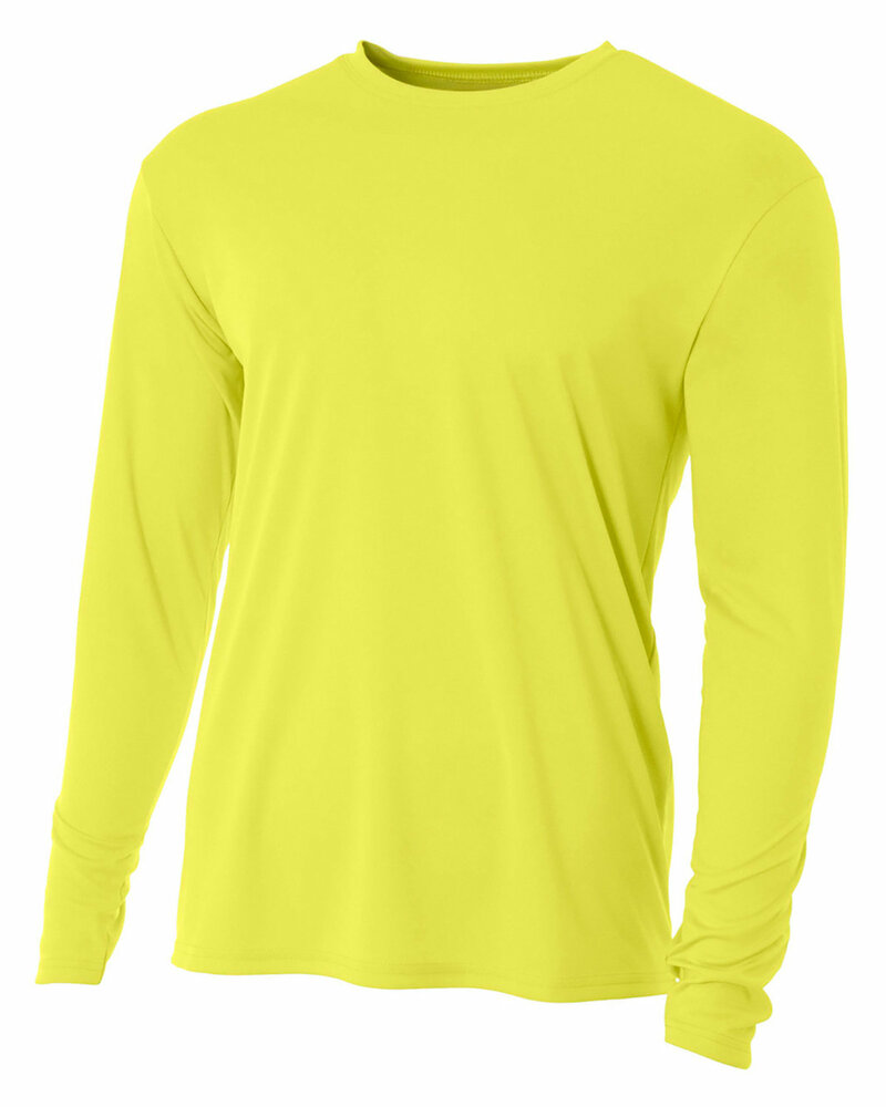 A4 NB3165 Youth Long Sleeve Cooling Performance Crew Shirt Front Fullsize"