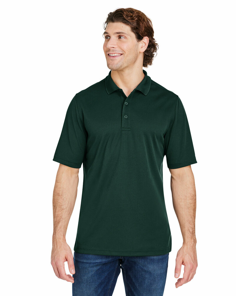 core365 ce104 men's market snag protect mesh polo Front Fullsize