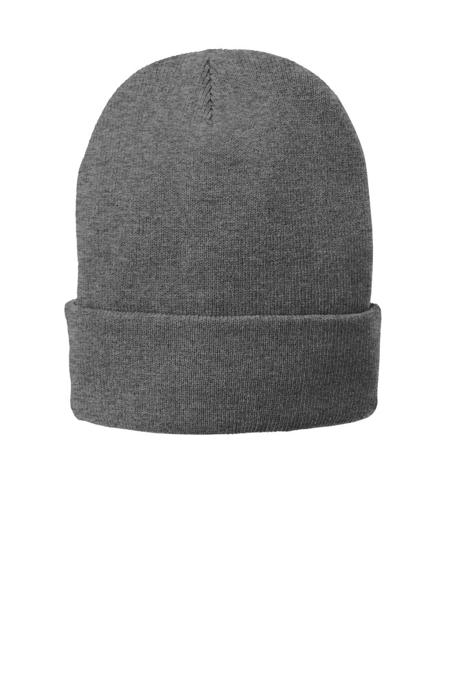 port & company cp90l fleece-lined knit cap Front Fullsize