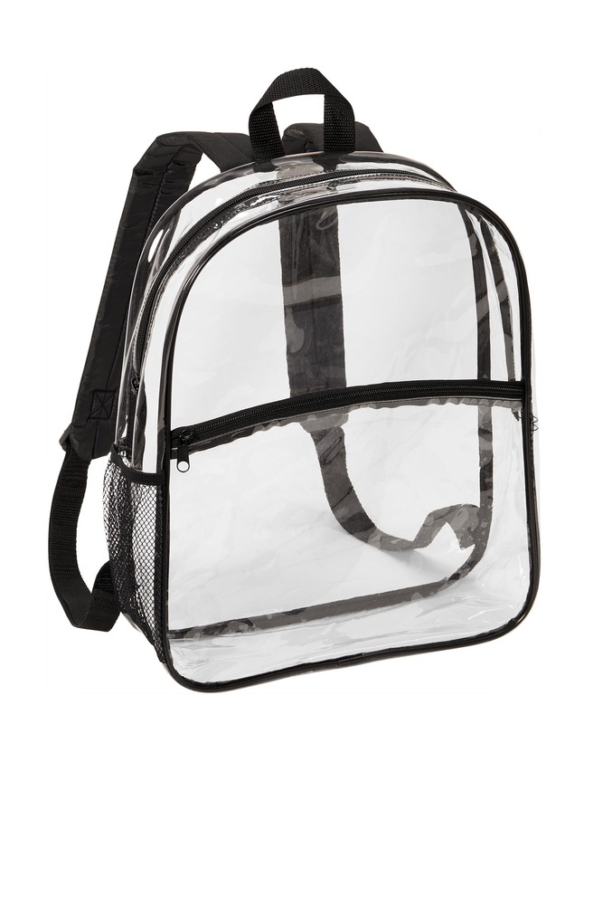 port authority bg230 clear backpack Front Fullsize