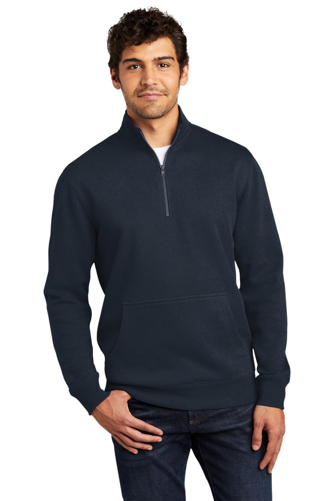 District DT6106 V.I.T. ™ Fleece 1/4-Zip Front Fullsize"