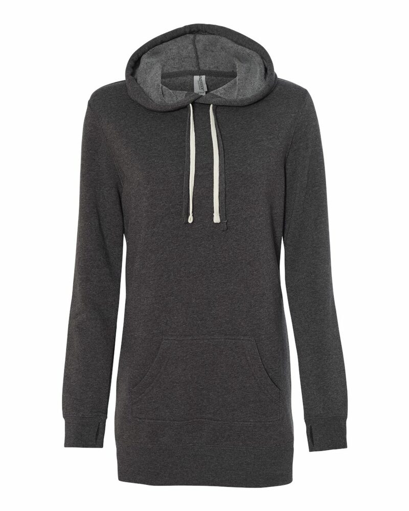 independent trading co. prm65drs women’s special blend hooded sweatshirt dress Front Fullsize