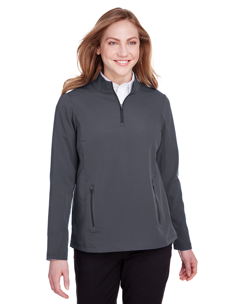 north end ne401w ladies' quest stretch quarter-zip Front Fullsize