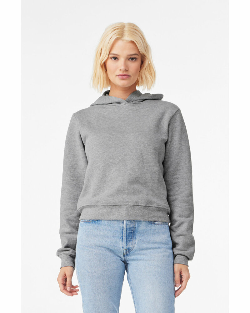 Bella + Canvas 7519 Ladies' Classic Pullover Hooded Sweatshirt Front Fullsize"