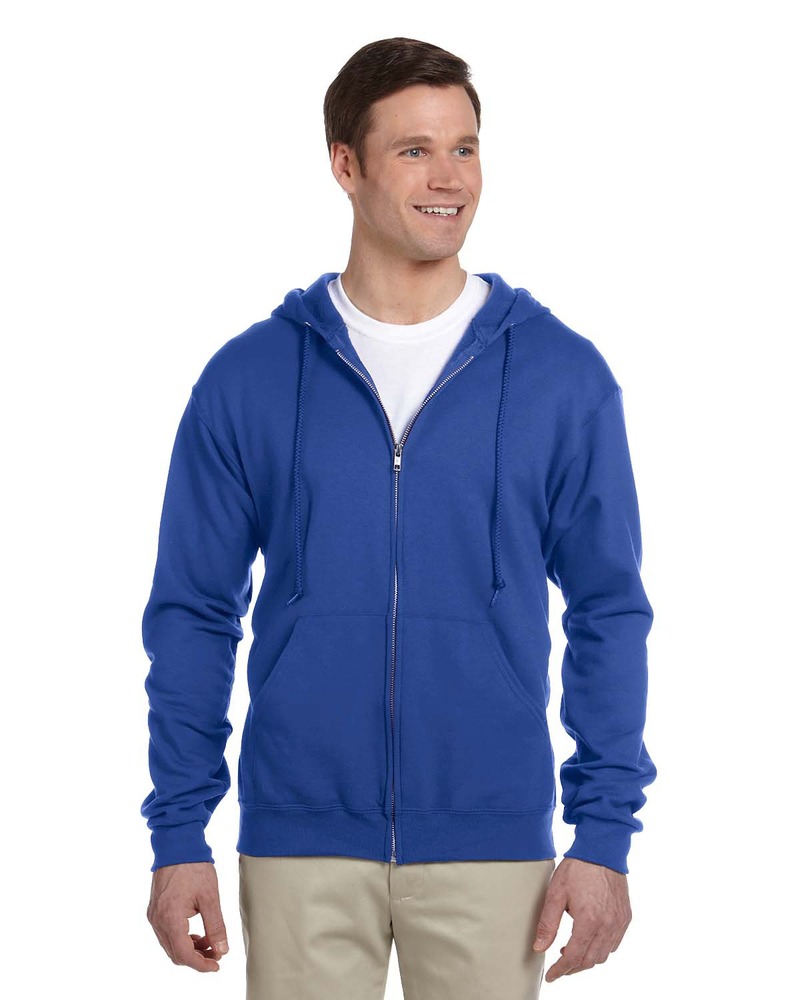 Jerzees 993 Adult 8 oz. NuBlend® Fleece Full-Zip Hooded Sweatshirt Front Fullsize"