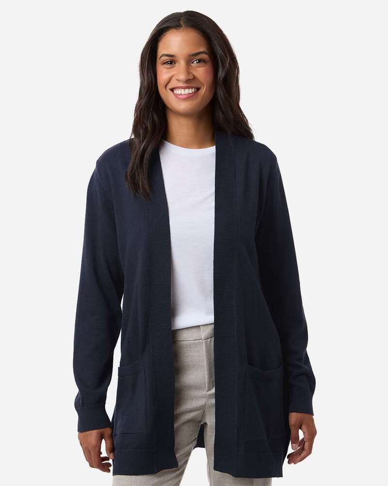 Devon & Jones DG447W Women's New Classic Cardigan Sweater Front Fullsize"
