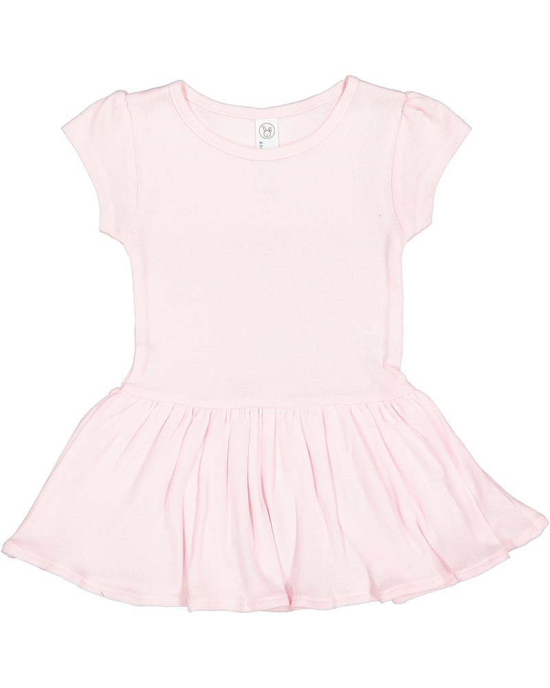 rabbit skins rs5320 infant baby rib dress Front Fullsize