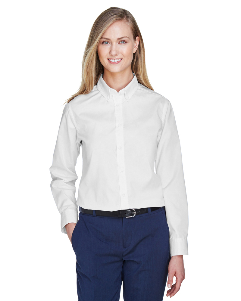 CORE365 78193 Ladies' Operate Long-Sleeve Twill Shirt Front Fullsize"