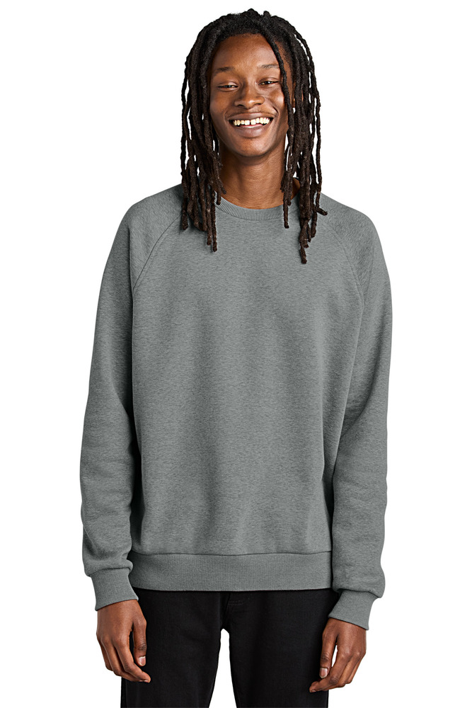 allmade al5004 unisex organic cvc fleece crewneck sweatshirt Front Fullsize