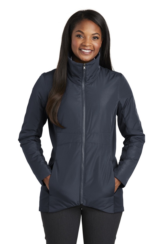 port authority l902 ladies collective insulated jacket Front Fullsize
