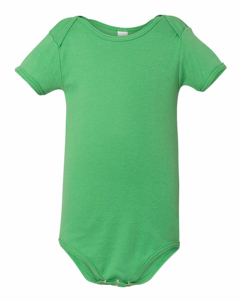 american apparel 4001w infant baby rib short-sleeve one-piece Front Fullsize