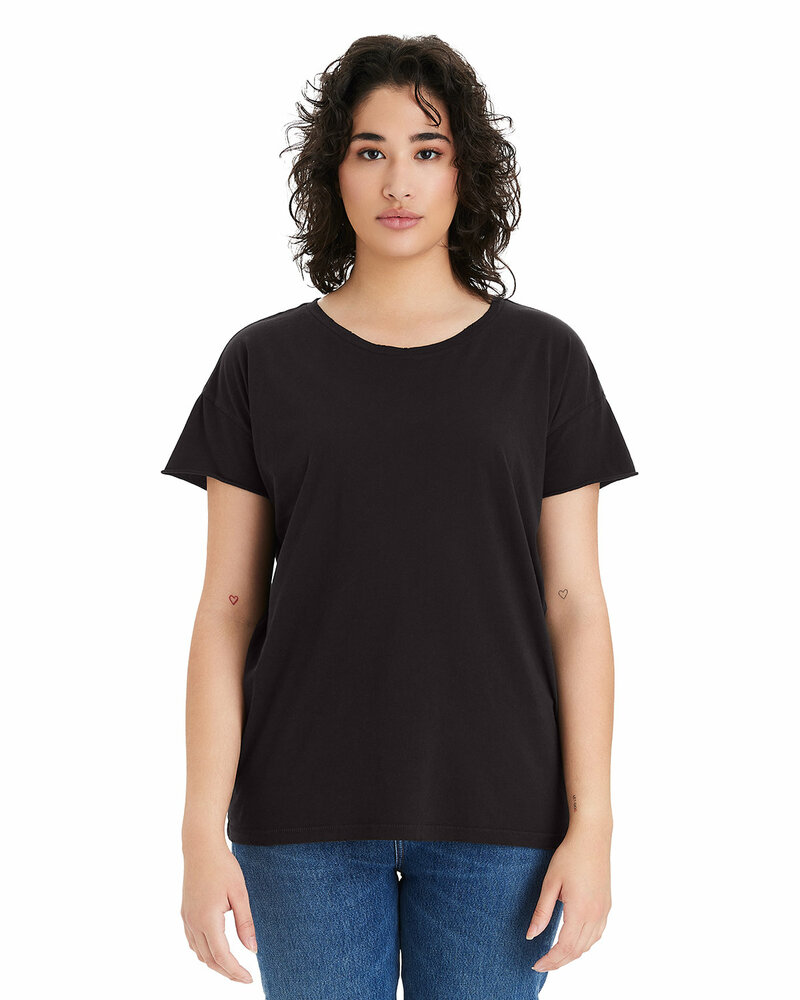 alternative 04861c1 ladies' rocker garment-dyed distressed t-shirt Front Fullsize