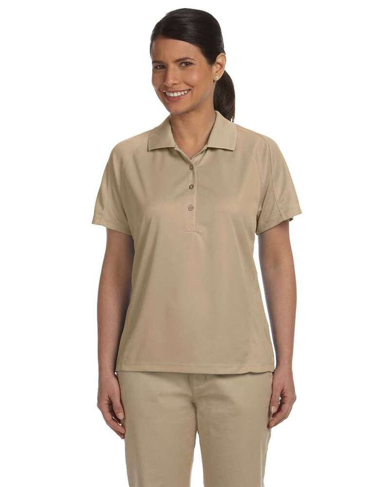 Harriton M374W Women's Polytech Mesh Insert Polo Front Fullsize"