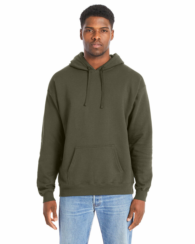 Hanes RS170 Perfect Sweats Pullover Hooded Sweatshirt Front Fullsize"