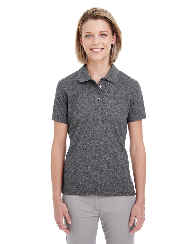 UltraClub UC100W Women's Heathered Pique Polo Front Fullsize"