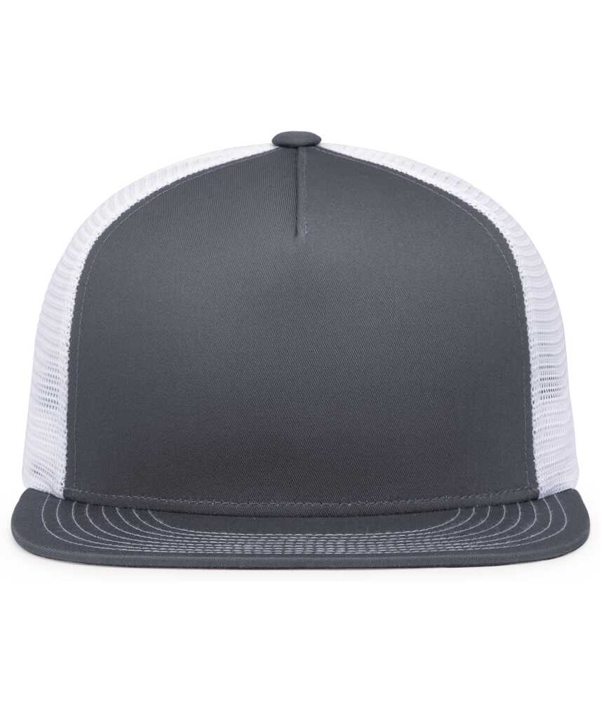 Pacific Headwear 4D7 D-SERIES 5-PANEL TRUCKER SNAPBACK CAP Front Fullsize"
