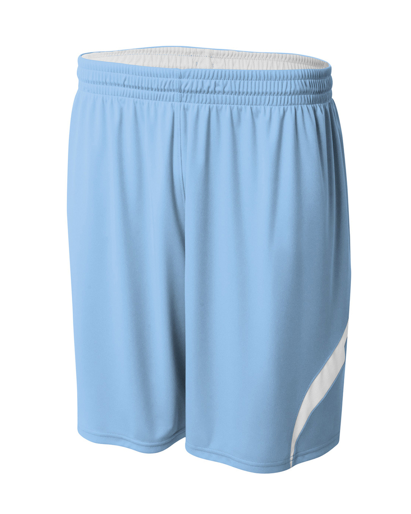 a4 nb5364 youth performance double/double reversible basketball short Front Fullsize