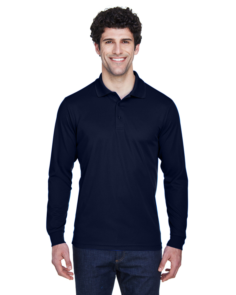 CORE365 88192T Men's Tall Pinnacle Performance Long-Sleeve Piqué Polo Front Fullsize"