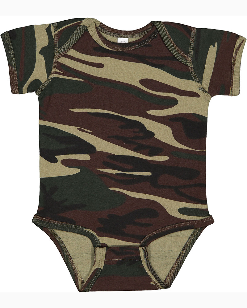 code five 4403 infant camo bodysuit Front Fullsize