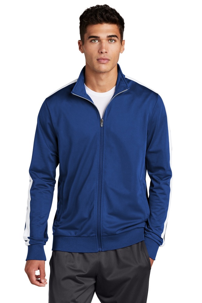 Sport-Tek JST94 Tricot Track Jacket Front Fullsize"