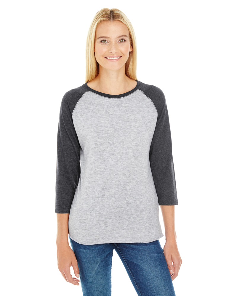 LAT LA3530 Ladies'' Baseball T-Shirt Front Fullsize"
