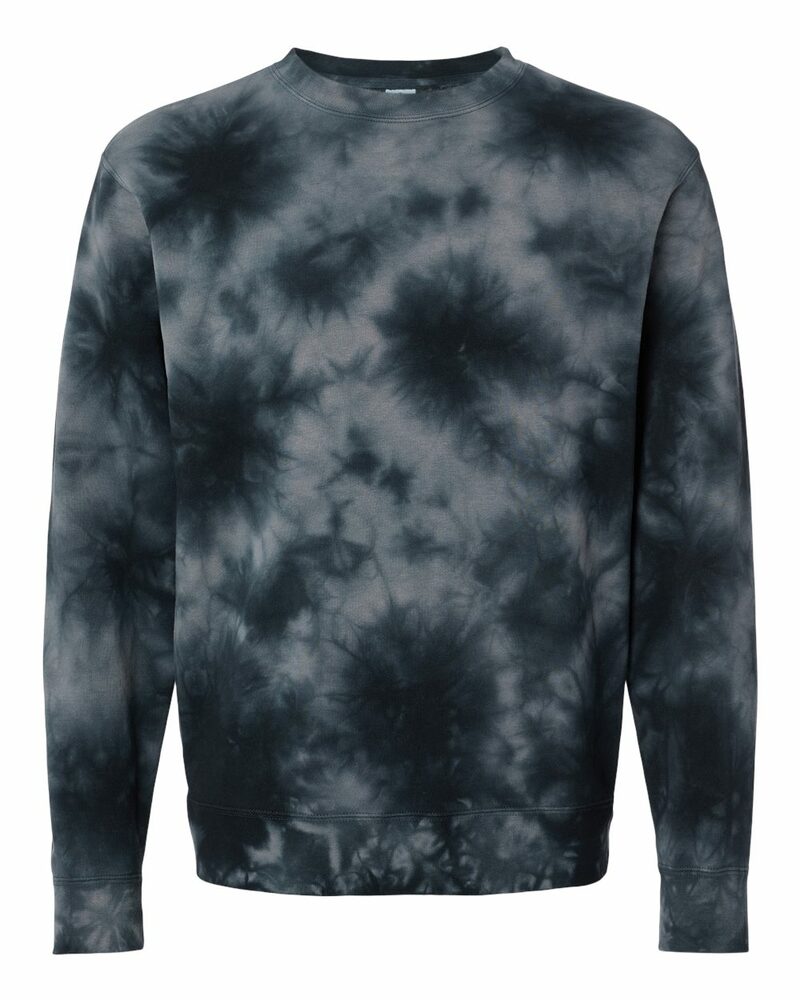 independent trading co. prm3500td unisex midweight tie-dyed sweatshirt Front Fullsize